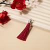 6cm Small Metal Tassel Pendant with Silver Cap for DIY Accessories Hanfu Clothing Decoration Handmade Craft Supplies
