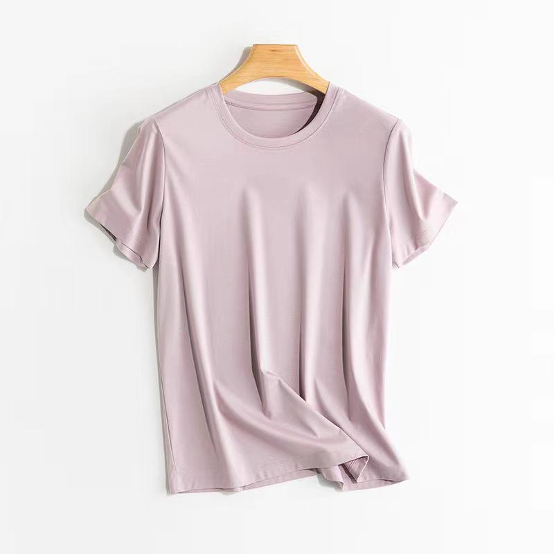 

Third-Gen Silk Cotton Women s T-Shirt with Mulberry Silk – Round/V-Neck, Slightly Cool Feel. Extra Large