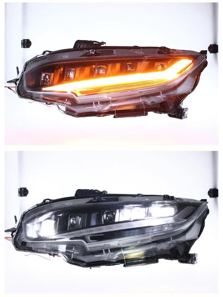 Honda Civic 10th Gen (2016-2020) LED Headlight Assembly with Sequential Turn Signal