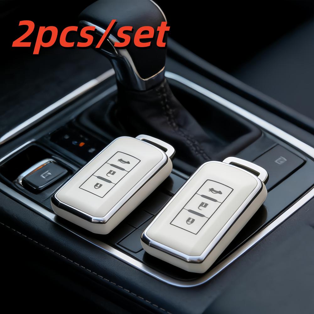 

2pcs Car Key Case Covers For Mitsubishi Xpander Outlander ASX Pajero Eclipse Cross Montero Accessories