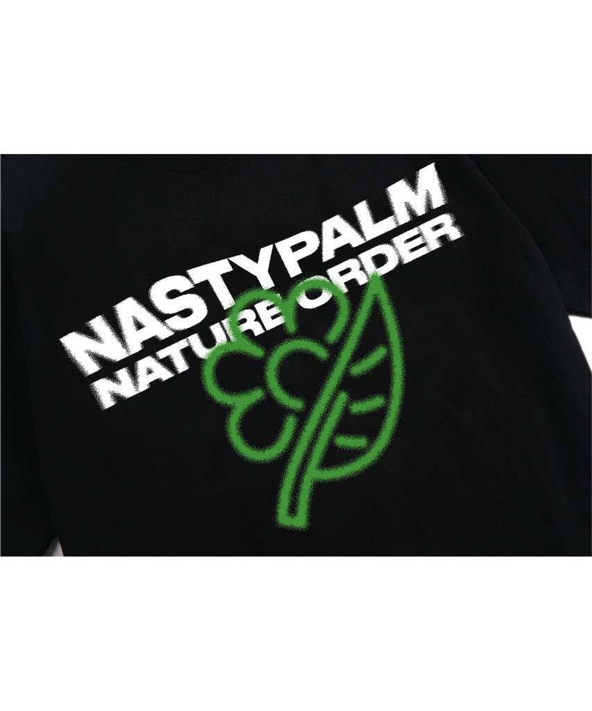 NP STUDIO Nature Graphic Logo T-Shirt Black