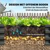 Raised Beds for Garden, Galvanized Outdoor Planters, for Herbs and Vegetables, Use for Patio, Backyard, Balcony, Grey
