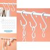 Plastic S Hooks For Home Organization With Double Hooks Load Capacity For Diy Closet Storage