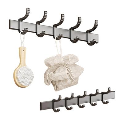 Stanzfreies Hängeregal mit Reihenhaken, starke Tragfähigkeit, einfache Installation ohne Bohren, vielseitiges, faltbares Design, Haken-Kleiderbügel