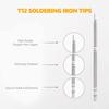 T12 Soldering Iron Tips 10 Types Soldering Station Tool Solder Soldering Iron Tips Replacement for FX-951 Rework Station (10PCS)