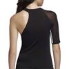 Adidas Originals Elegant Casual Short Sleeve Round Neck Slim Fit T-Shirt Women Tops Black DU7287