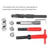 11Pcs Twisted Drill Thread Repair Kit Stainless Steel Twisted Drill Wrench Tap Insertion Tool M16x1.5