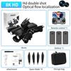 2024 New WIFI FPV Drone Wide Angle HD 4K 1080P Camera Altitude Holding RC Foldable Quadcopter Dron Helicopter Kids Toy G