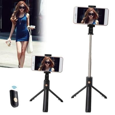 Selfie Stick, 2-in-1 Extendable Selfie with Detachable Bluetooth Remote Control, Tripod Stick -SHW