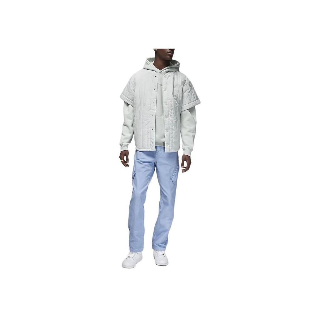 Jordan Wortmarken-Serie Einfarbiges Kapuzen-Freizeit-Langarm-Sweatshirt für Herren sweatshirt Hell-Silber FJ1967-034