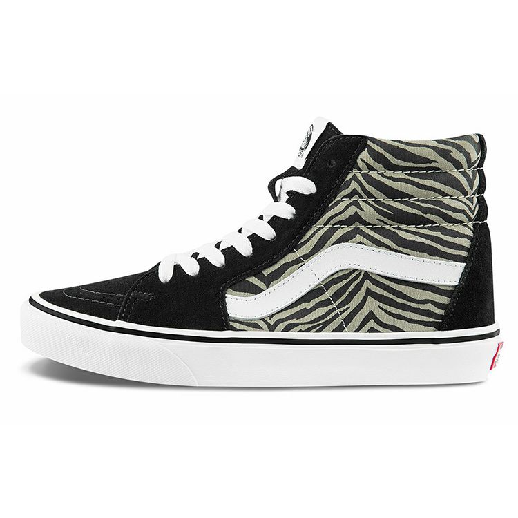 Vans Sk8 Animal Print High Top Skate Shoes Unisex Sneakers Black Brown VN0A32QG9XB