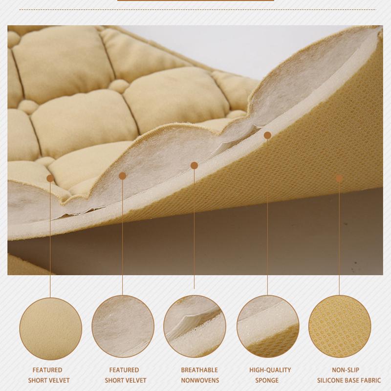 SEAMETAL Plush Car Seat Covers Set Warm Car Seat Cushion Winter Auto Seat Protector for SUV Sedan Hatchback