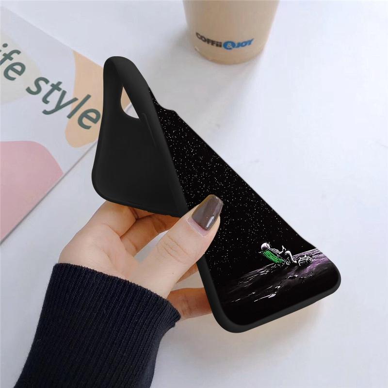 Husă de telefon din silicon moale, neagră, cu model de pisică, pentru aparatul foto Xiaomi Redmi, husă de protecție din cauciuc antișoc pentru huse Redmi Note 13 Pro 13C