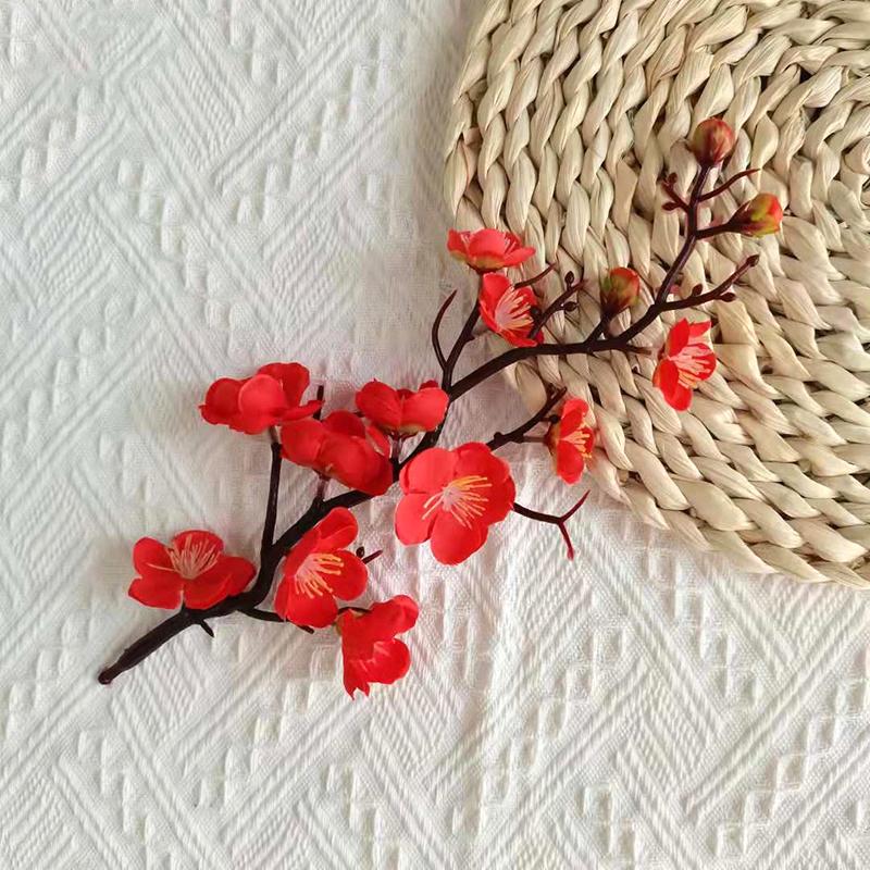 Artificial Flowers Plum Blossom Branch Simulation Plum Blossom Flower Bouquet Silk Flower Wedding Party Table Home Decoration