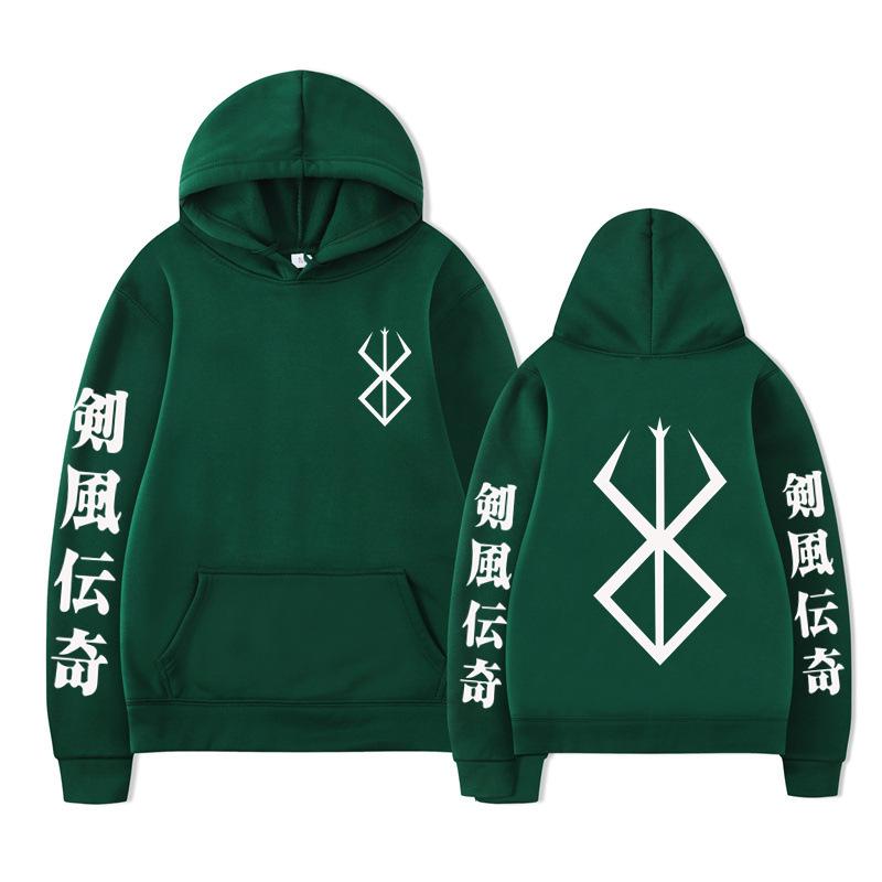 Japanese Animation Berserk Hoodies Men Fashion Long Sleeve Sweatshirts Women Casual Harajuku Streetwear Pullovers Sudaderas