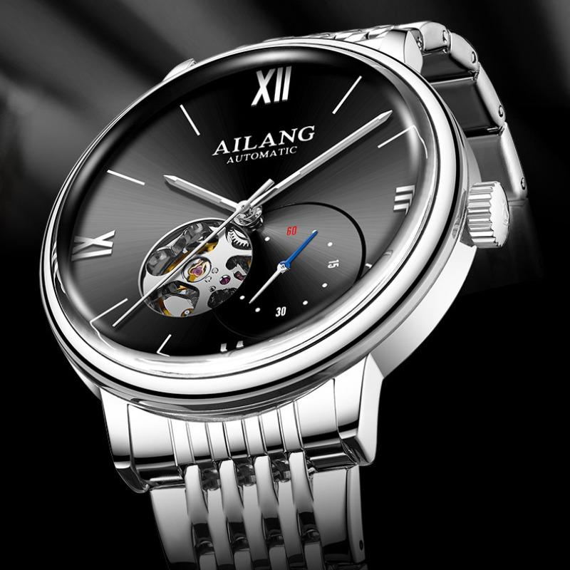 Neue Herrenuhr, vollautomatische mechanische Uhr, echte Schweizer Freizeituhr