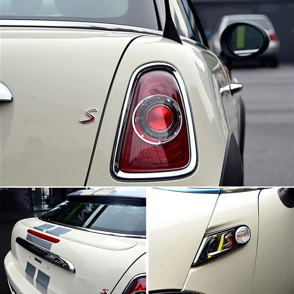 Car Exterior Styling Accessories Car 3D Letter S Emblem Sticker Grille Badge for Mini