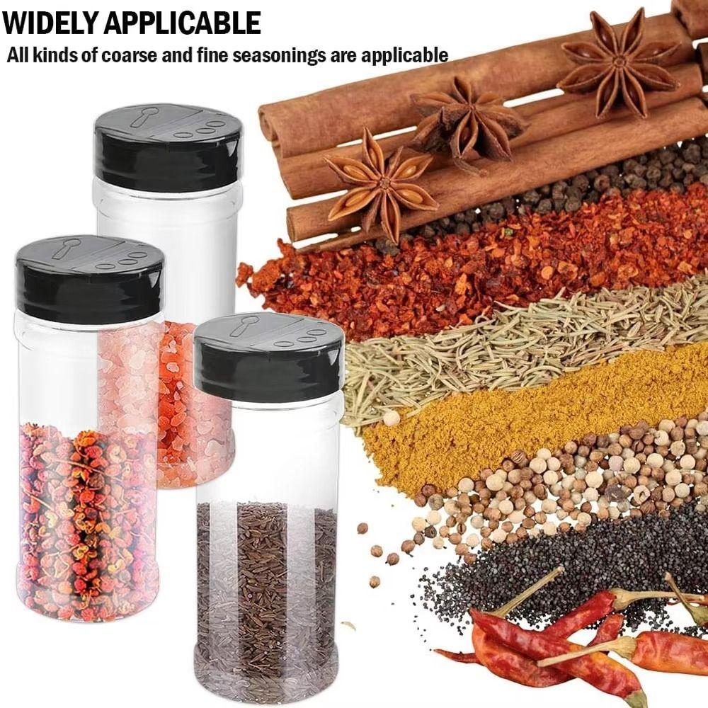 Portable Seasoning Jar 100/160/250ML Salt Cellar Durable Condiment Storage Bottle  BBQ