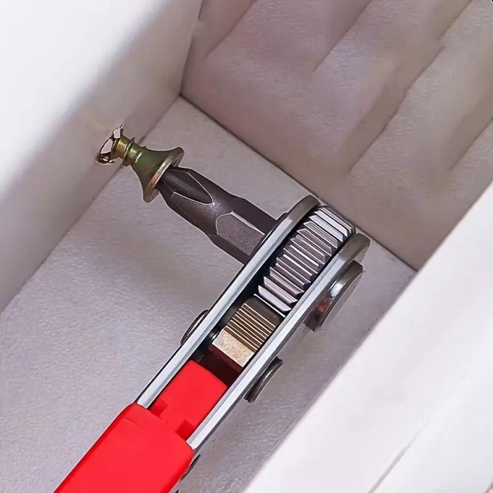 36 Tooth Ratchet Right Angle Ratchet Wrench Durable L-shaped Turning Wrench Small Space Gap