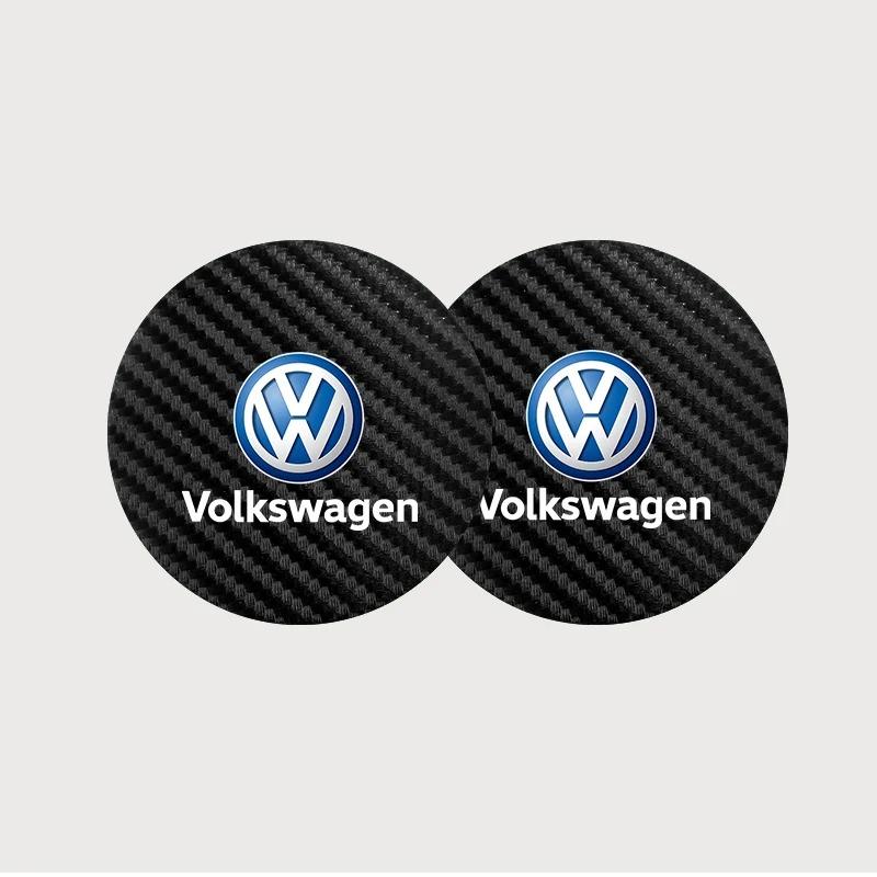 

Для VW 2 шт. Подстаканник из углеродного волокна Автомобильный Держатель для стакана Воды Противоскользящий Коврик Для Volkswagen Golf 5 6 Tiguan Jetta Passat Scirocco Arteon T