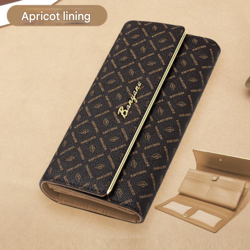 Women's Simple Modern Cowhide Long Wallet