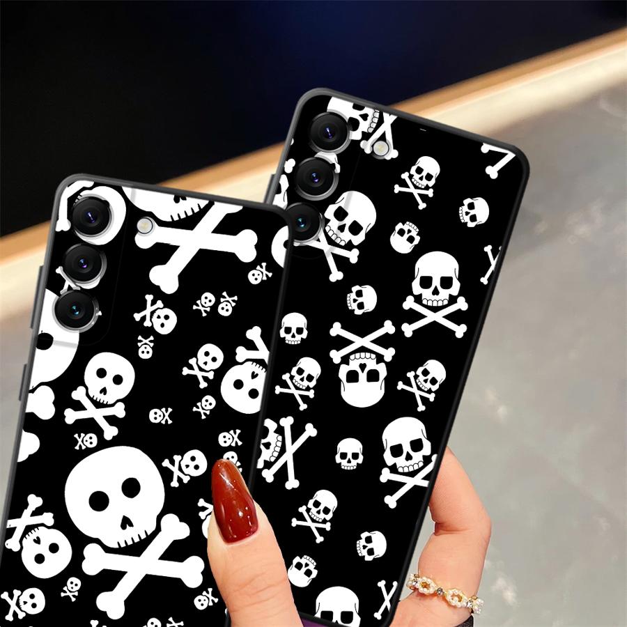 Skull Skeleton Bone Case for Samsung Galaxy A73 A51 A22 A53 A35 A23 A24 A55 A41 A32 A52 A36 A26 A72 A25 A71 Punk Phone Cover
