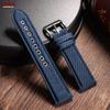 Sailcloth Watch Strap Matte Buckle Bracelet 22mm for Seiko Business Nylon Leather Waterproof Belt Men Women Quick Release Bands
