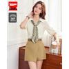 IEF Vintage Style Lapel Shirt and Cargo Shorts Commuter Set