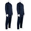Navy Blue Six Pockets Workwear Ribstop Suit Blūze Cargo Pants Set