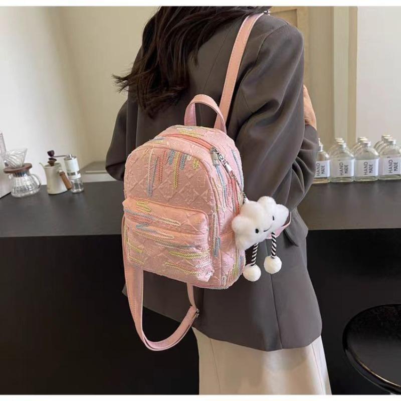High-value soft girl girl backpack cute small schoolbag mini small bag female college student spring outing backpack without pendant