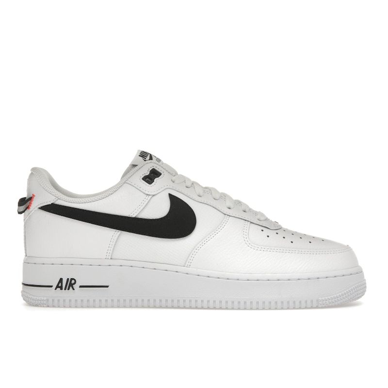 Nike Air Force 1 07 LV8 White Black Bright Crimson Unisex Sneakers HV9509-100