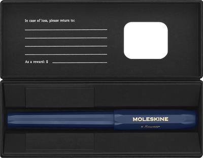 Moleskine Pen X Kaweco Fountain KAWFOUNTPENFBLUE Pen, Blue, F-Shaped,