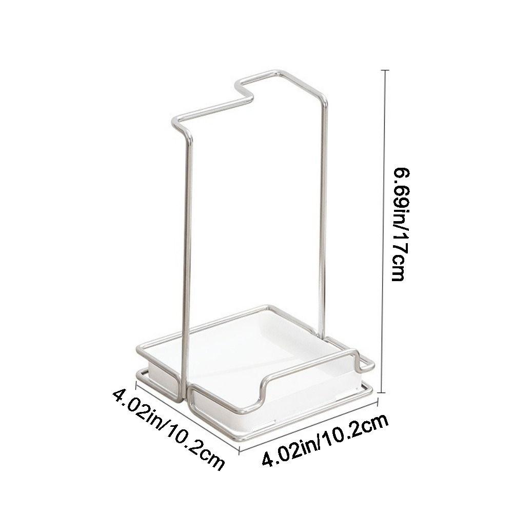 Stainless Steel Pot Lid Rack Non-Tipping Spoon Rest Shelf Modern Spatula Holder  Restaurant