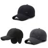 Solid Color Baseball Hat Winter Warmth Sports Outdoor Sun Protection Gift Cap
