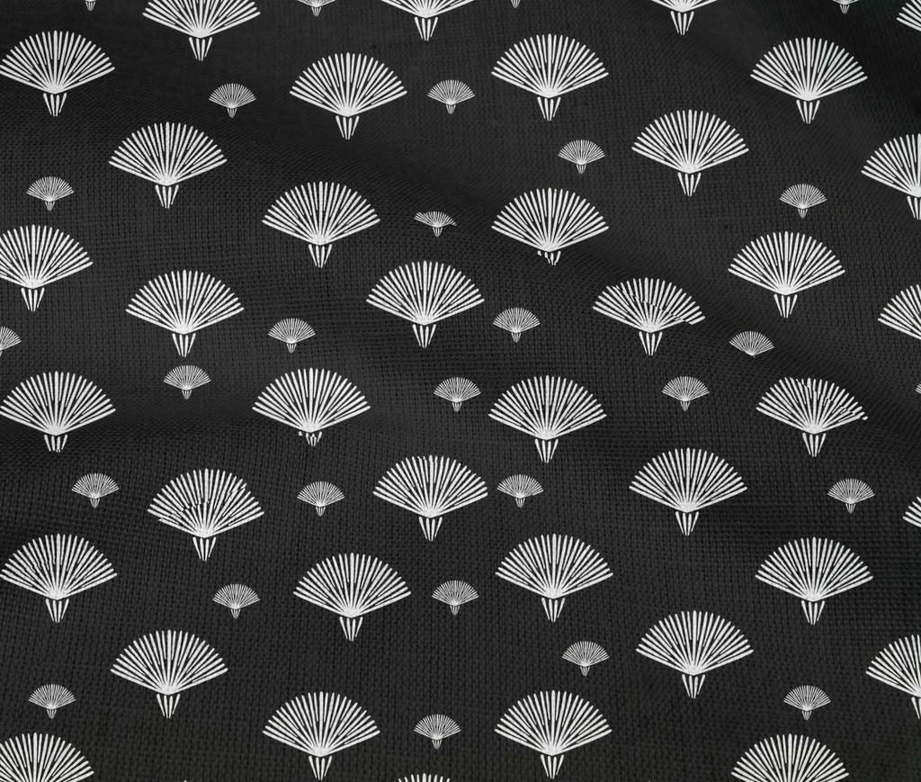 oneOone Cotton Flex Schwarz Stoff Block Kleid Material Stoff Druck Stoff Meterware 40 Zoll