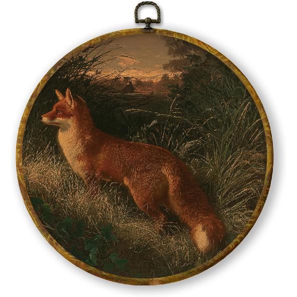 QZQE Vintage Western Cowboy Oval Wall Art Decor Framed, Rustic Country Cowboy Rodeo Oval Canvas Prints, Retro Western Horse Wall Hanging Decor for