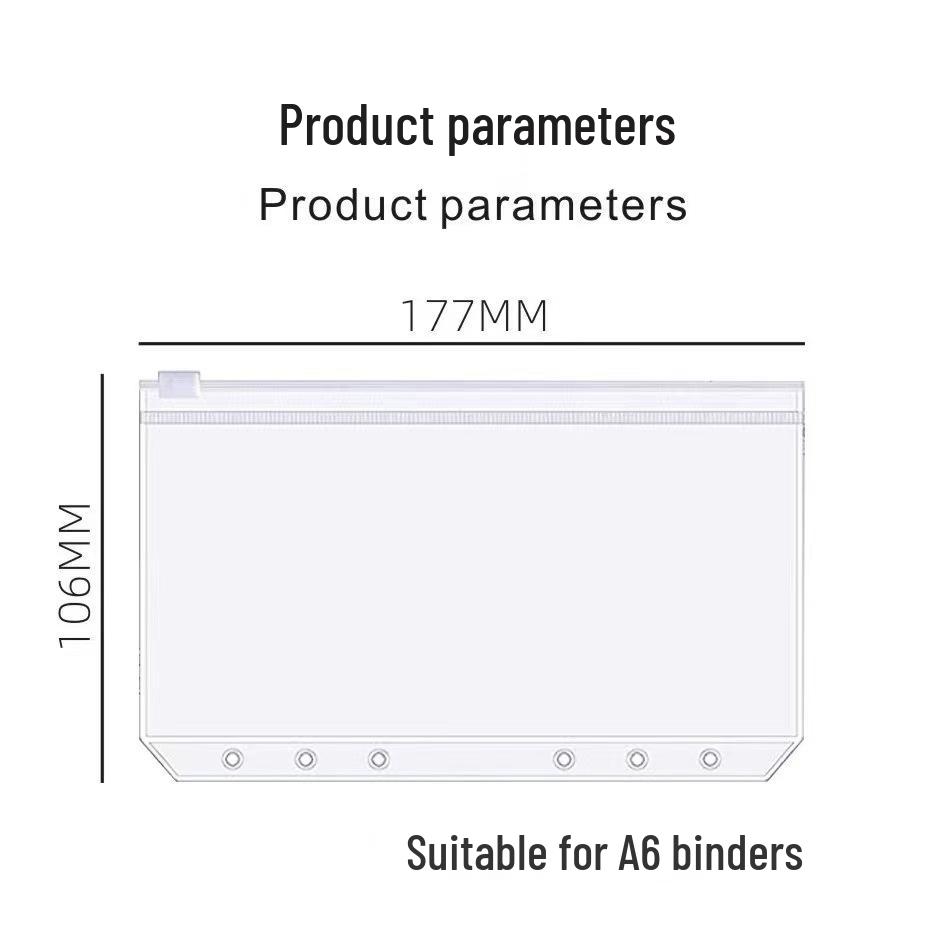 In Stock: A4-A7 Side-Pull Business Card & Loose-Leaf Binder PVC Zipper Bag
