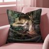 S-Serial Experiments L-Lain Cushion Cover Multi-Scene Pillow Cover for Home & Car - Reversible, Soft & Durable for Daily Use
