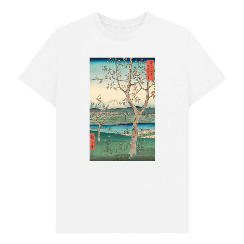 Apoh Unisex Adult Hiroshige Landscape Ashmolean Museum T-Shirt