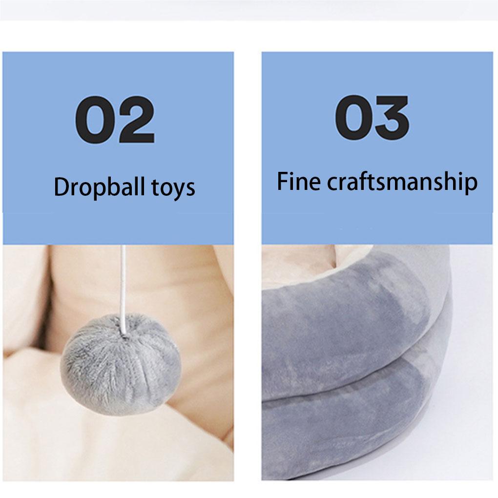 Haustierzelt Höhle Bett Kleine Hunde Hütte Plüsch Kätzchen Nest Winter Warmes Schlafhaus Innen Außen Zuhause Haustierbedarf