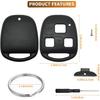 Key Fob Case Shell Replacement for Lexus RX350 RX330 RX300 RX400h ES300 ES330 GS300 GS400 GS430 GX470 IS300 IS330 LS400 LS430 LX470 SC430 1998-2010 3