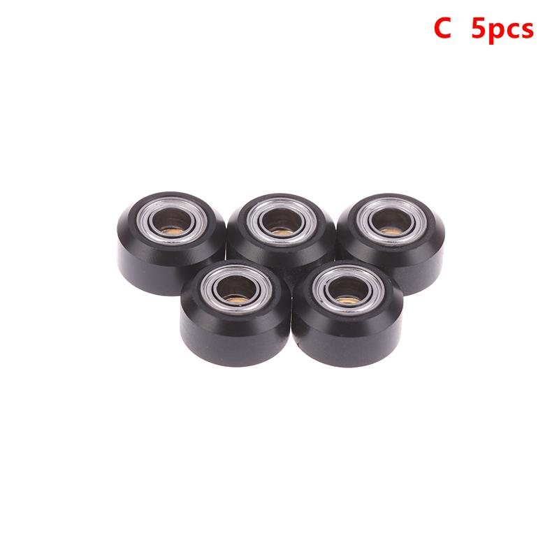5Pcs Pom Wheel With 625Zz Linear Bearing 3D Printer Pom Wheel Plastic Pulley V-Type Wheels For Laser Engraver Parts