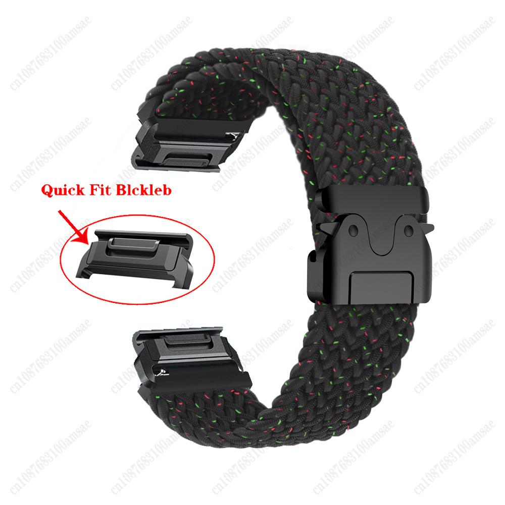 20/22/26mm Quick Fit Armband für Garmin Fenix 8 43 51mm 7X 7 Pro Fenix 6X 6 5X 5Plus Tactix 7 Fallschirmstil-Band Forerunner 965