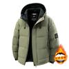 Winter windproof thickened stand-up collar contrast men's winter windproof thickened couple bread jacket trendy cotton clothes