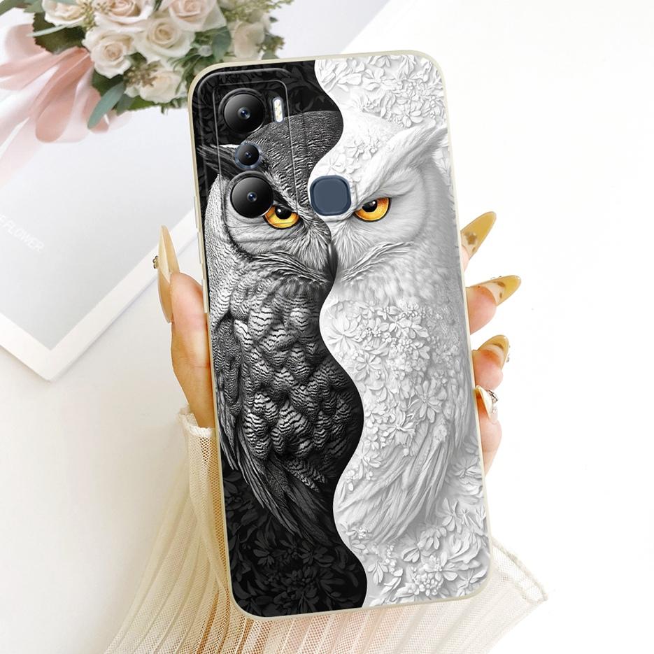 For Infinix Hot 20i Case Hot 20S X6827 Luxury Flowers Candy Painted Cover Soft Silicone Case For Infinix Hot 20 Play Hot20 Shell