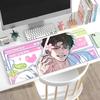 Manga Kwon T-Taekjoo Mousepad Non-slip Suitable For Office Computers Laptops E-sports Game Desk Mats XXL Keyboard