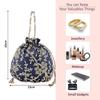 Pack of 3 Potli Bags for Ladies & Girls | Women Shagun Pouches for Festive Seasons | Embroidery Batwa Bag Bridal Purse -Dark Blue