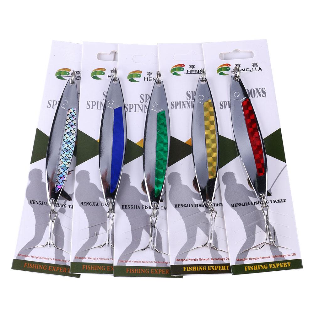 

Ложкові приманки 8.8CM-21G-#4 Рибальська металева ложкова лезо Приманка Тонучі вібраційні приманки Штучна блешня коливається для судака