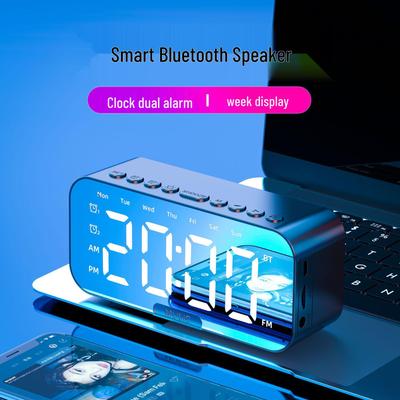Cross-Border Multifunctional Bluetooth Speaker with Clock & Temperature Display