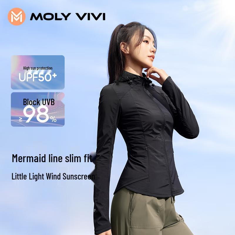 

MOLY VIVI Women s Slim Fit Cooling Sun Protection Hoodie